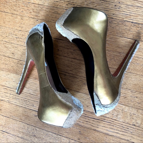 STEVE MADDEN CUSTOMIZED CAVIAR PLATFORM HEELS - Picture 4 of 6